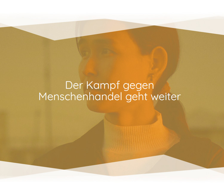 Headerbild des neuesten Newsletters, eine gelb-halbtransparente Fläche mit dahintergelegten Frauenkopf, darauf steht der Titel des Newsletters'
