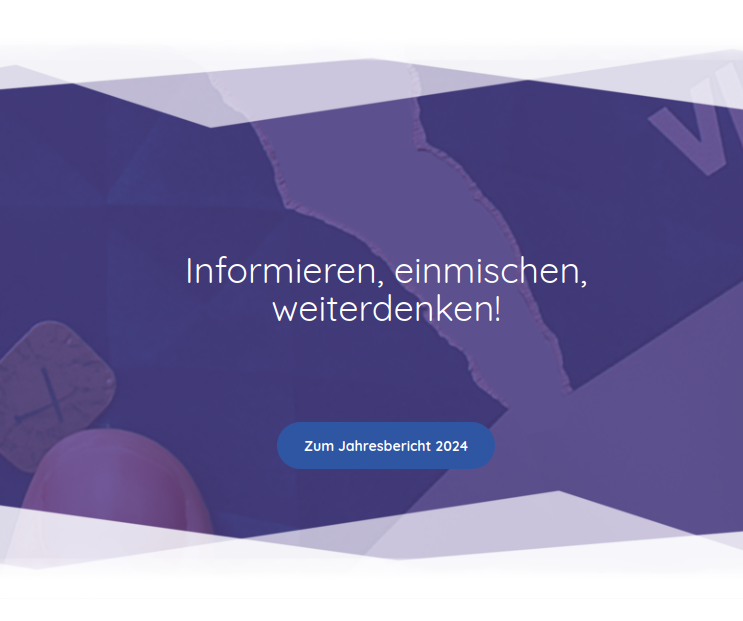 Headerbild des drittn Newsletters, eine blau-halbtransparente Fläche mit dahintergelegten Foto einer Hand die eine Geldkarte zerbricht